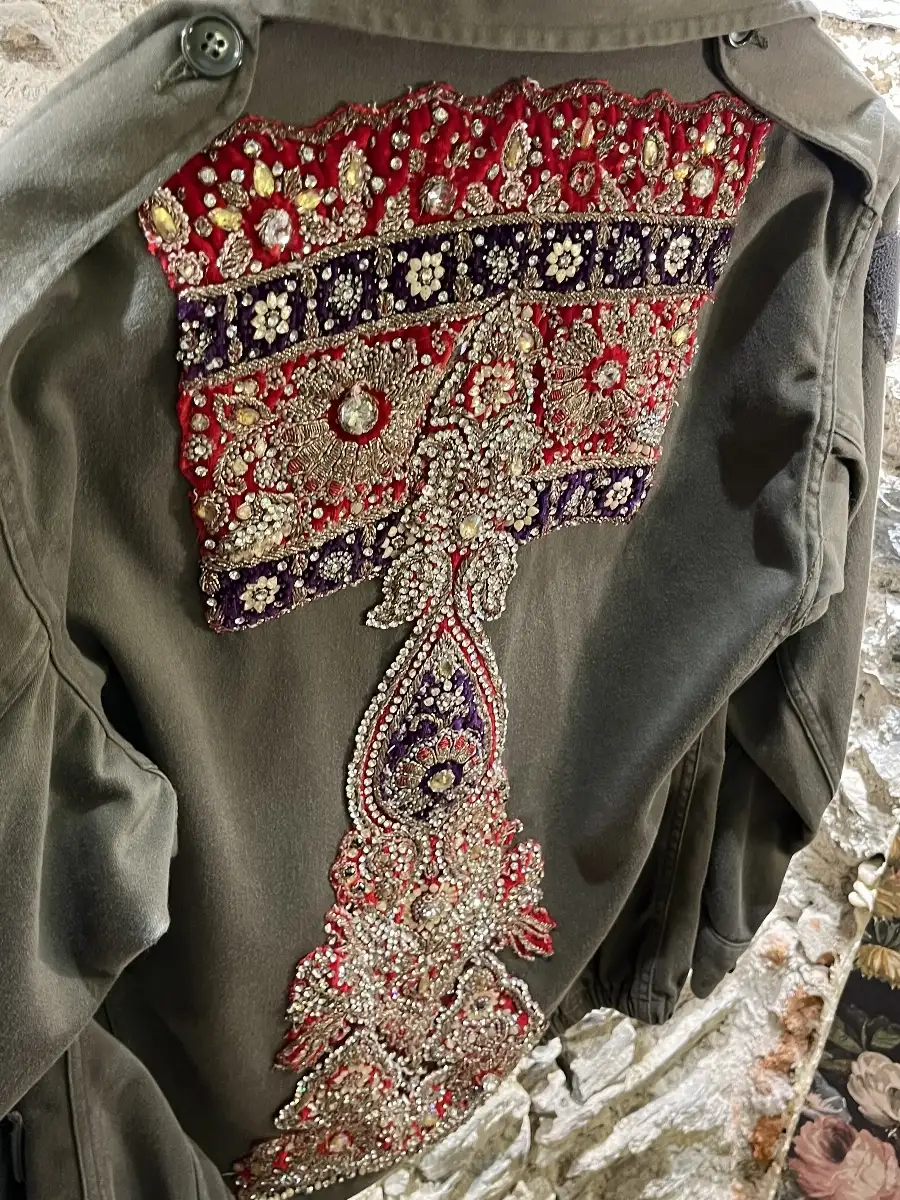 Veste militaire vintage revisitée