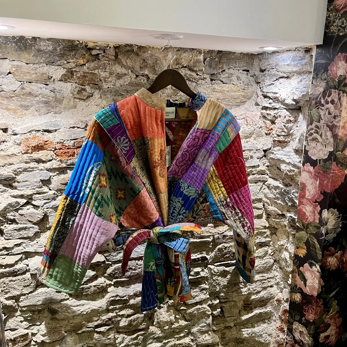 Veste patchwork multicolores