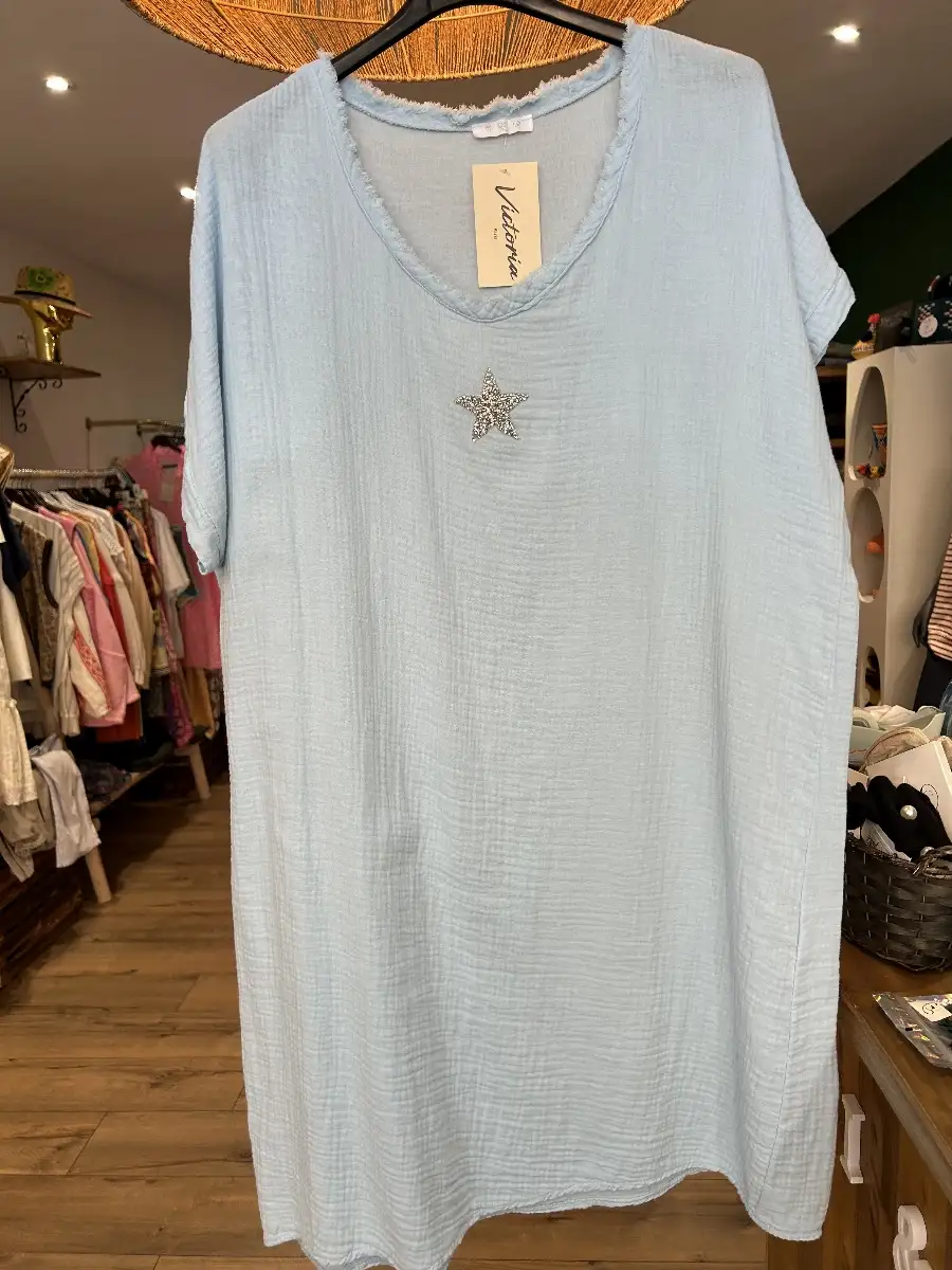 Robe gaze de coton
