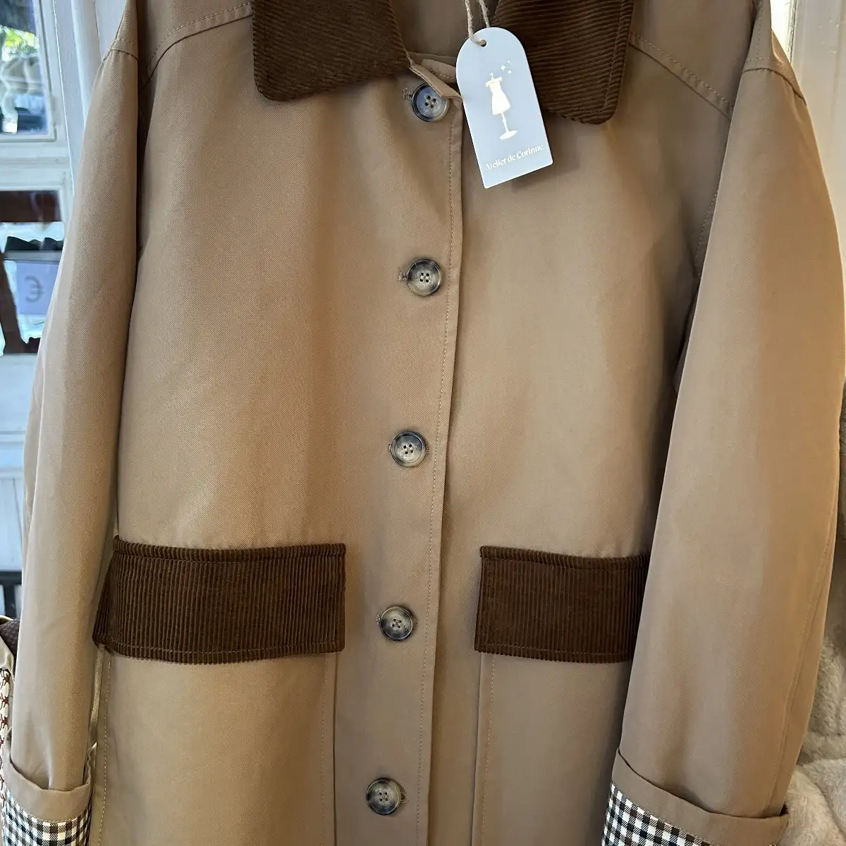 Veste beige style Barbour